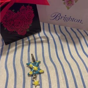 Brighton Star Charm with Blue and Yellow Details